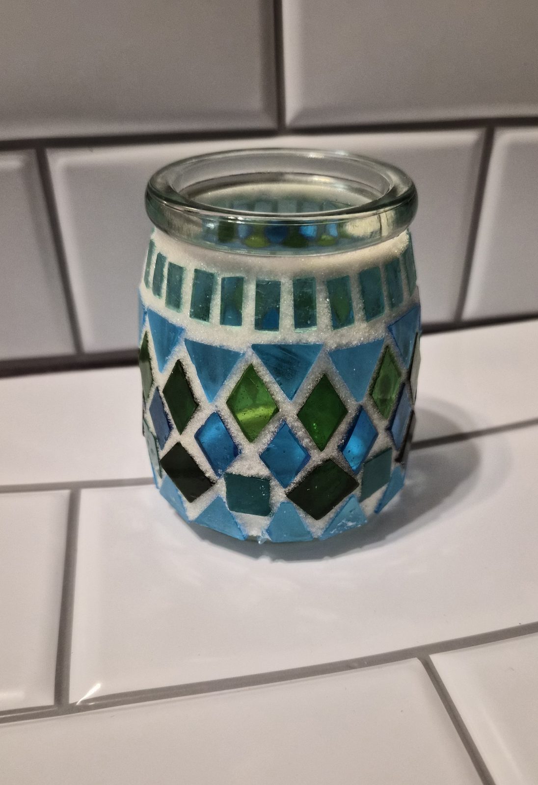 Candleholder Turquoise Treat
